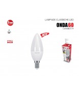 Lampada LED ad alta resa Candela/Oliva Century – ONDA E14 8W 806 Lm, fascio 270°, 3000°K