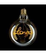 GLOBO LED VINTAGE "LOVE" 4W VETRO AMBRATO DIMMERABILE